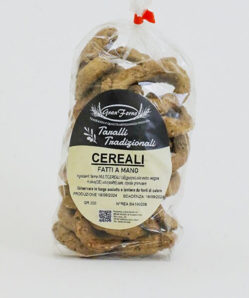 Taralli ai Cereali – Taralli Pugliesi Fatti a Mano con Olio Extravergine di Oliva