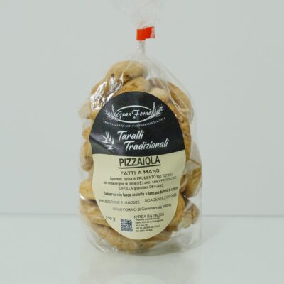 Taralli Artigianali alla Pizzaiola – Snack Croccante al Sapore Mediterraneo