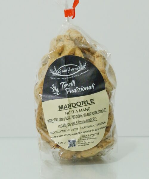 Taralli Artigianali alle Mandorle – Taralli Pugliesi Croccanti & Genuini