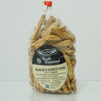 Taralli Bastoncini Artigianali – Snack Salato Croccante Pugliese